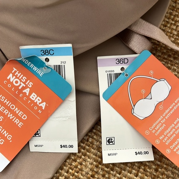 Warners This Is Not A Bra Collection NWT Sizes 38C and 36D - Picture 10 of 10